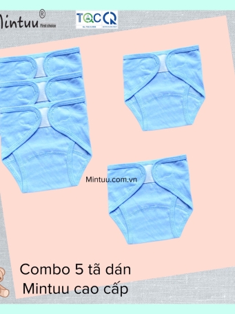 Tã dán màu sơ sinh  viền kan sai MINTUU