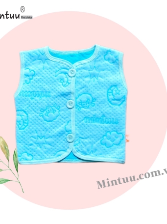 Áo Gile cho bé MINTUU vải cotton trần bông