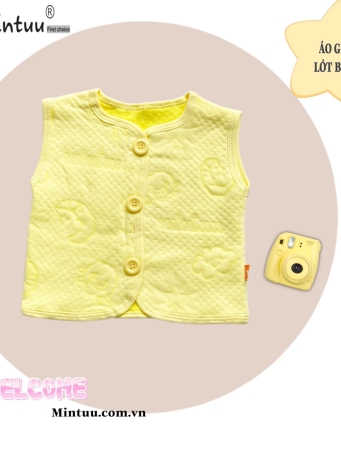 Áo Gile cho bé MINTUU vải cotton trần bông
