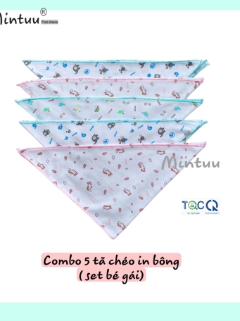 Set 5 tã chéo sơ sinh MINTUU