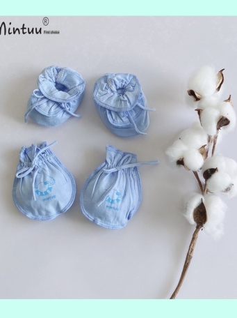SIÊU SALE - Bao tay chân sơ sinh màu MINTUU vải 100% cotton