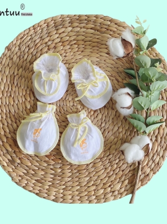 SIÊU SALE - Bao tay chân sơ sinh MINTUU vải 100% cotton