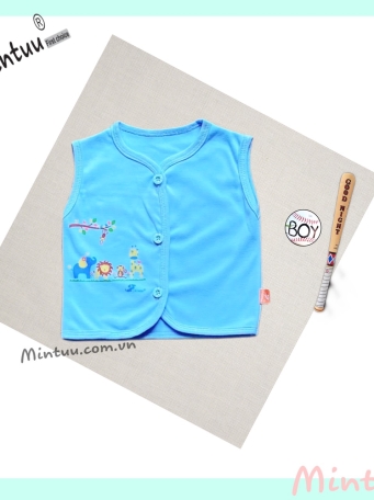 Áo Gile cho bé MINTUU vải cotton trần bông (1)