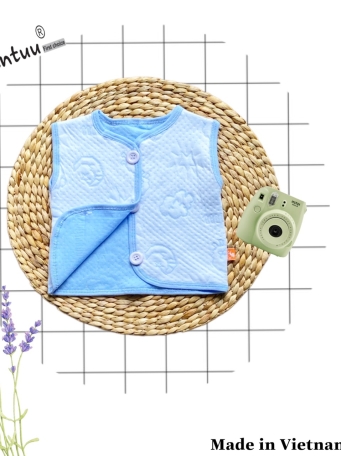 Áo Gile cho bé MINTUU vải cotton trần bông