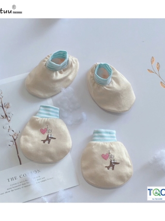 Bộ bao tay chân sơ sinh cổ bo Newborn, cho bé 0-1 tháng,  bé dưới 3.5kg, chất liệu sợi tre mềm mại