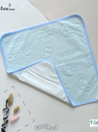 Tấm  lót  chống  thấm  sơ  sinh  MINTUU  vải  cotton  trần  bông