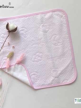 Tấm  lót  chống  thấm  sơ  sinh  MINTUU  vải  cotton  trần  bông
