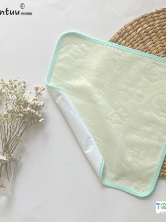 Tấm  lót  chống  thấm  sơ  sinh  MINTUU  vải  cotton  trần  bông