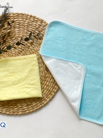 Tấm  lót  chống  thấm  sơ  sinh  MINTUU  vải  cotton  trần  bông