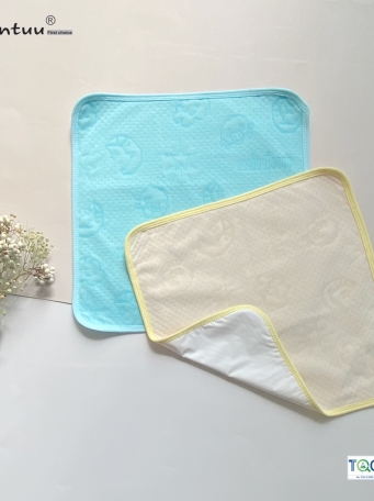 Tấm  lót  chống  thấm  sơ  sinh  MINTUU  vải  cotton  trần  bông
