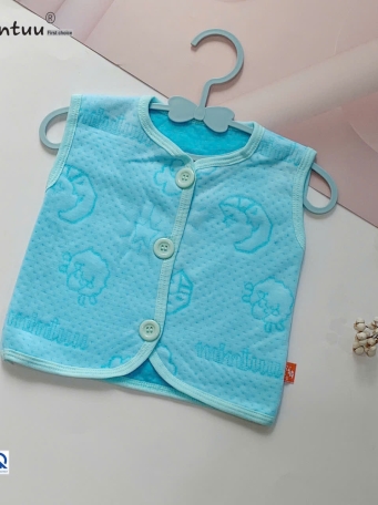 Áo Gile cho bé MINTUU vải cotton trần bông