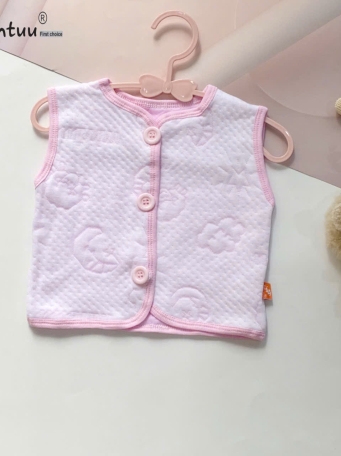 Áo Gile cho bé MINTUU vải cotton trần bông