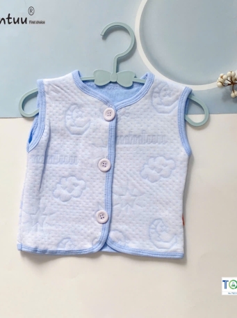 Áo Gile cho bé MINTUU vải cotton trần bông