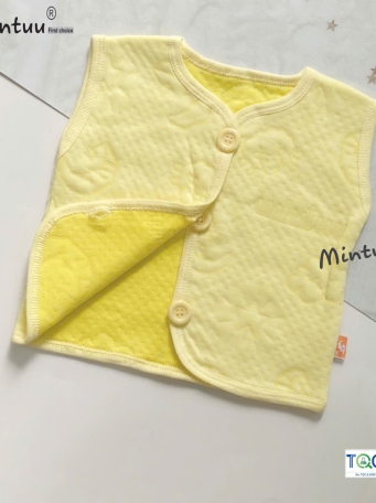 Áo Gile cho bé MINTUU vải cotton trần bông